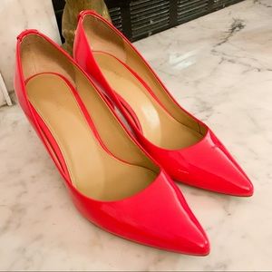 Michael Kors Patent Red/Coral Leather Pumps